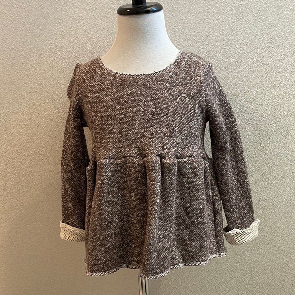 NWOT 4T June Park Heathered Mocha Cozy Peplum!